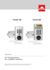 Stuv TULOX 100 Installation Instructions Manual