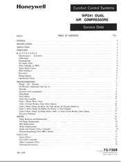 Honeywell WP241 Series Service Data