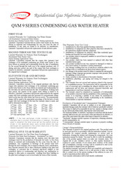 Quietside QVM 9-125W1-NG Manual
