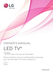 LG 39LY751H-TA Owner's Manual