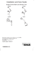 Kohler K-T6808 Installation And Care Manual