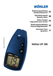 Wöhler HF 300 Operating Manual