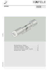 Hafele DT 510 D-DZ Operating Instructions Manual