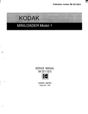 Kodak Miniloader 1 Service Manual