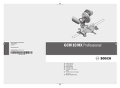 Bosch GCM 10 MX Original Instructions Manual