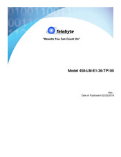 telebyte 458-LM-E1-36-TP100 Reference Manual