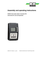 REMKO EFS 50 Assembly And Operating Instructions Manual