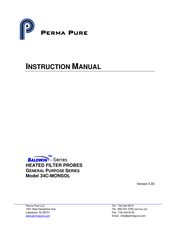 Perma Pure Baldwin 34C Instruction Manual