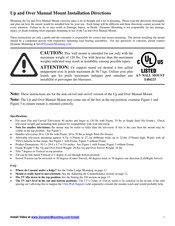Dynamic Mounting Up and Over Manual Mount Installation Directions Manual