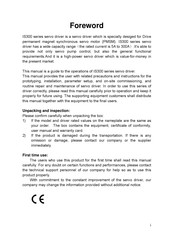 Inovance IS300S003-C User Manual