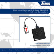 Targus Slim Line External PC Card CD-ROM User Manual
