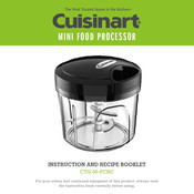 Cuisinart CTG-00-PCHC Instruction And Recipe Booklet