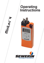 sewerin miniLec 4 Operating Instructions Manual