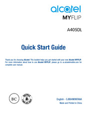 Alcatel Myflip A405dl Manuals Manualslib