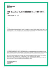 HPE Cloudline CL2800 User Manual