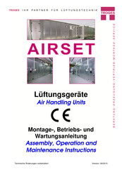 Troges Airset X-Large Assembly, Operation And Maintenance Instructions