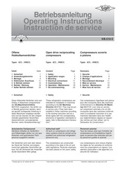 Bitzer KB-510-3 Operating Instructions Manual