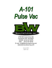 BW Manufacturing A-101 Pulse Vac Manual