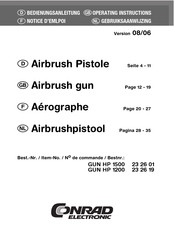 Conrad GUN HP 1200 Operating Instructions Manual