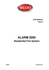 Brooks ALARM 2000 Site Manual