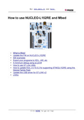 Silica NUCLEO-L152RE How To Use Manual