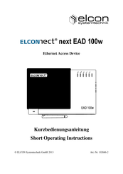 Elcon Elconnect next EAD 100w Short Operating Instructions