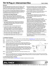 Altinex TNP125S User Manual