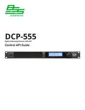 BSS Audio DCP-555 Api Manual