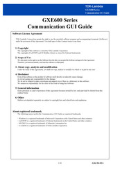 TDK-Lambda GXE600 Series Communication Gui Manual