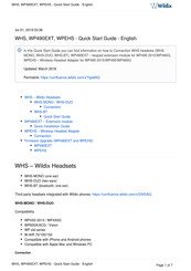 Wildix WP490G Quick Start Manual