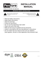 Penfore MC-500-R16 Installation Manual