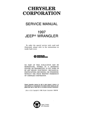 Jeep Wrangler 1997 Service Manual