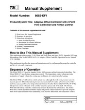 TSI Instruments 8682-KF1 Manual Supplement