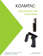 KOAMTAC KDC470 UHF Quick Manual