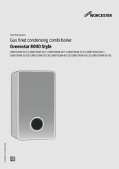 Worcester Greenstar 8000 Style Series Boiler User Instructions Manualslib