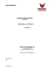 Phenix Technologies 6CP100/50-10 User Manual