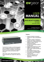 AVGear AVG-SC41T-CODEC User Manual