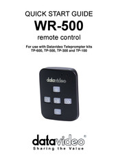 Datavideo WR-500 Quick Start Manual