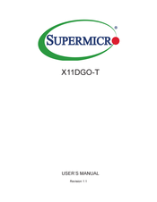 Supermicro X11DGO-T User Manual