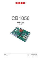 Beckhoff CB1056 Manual