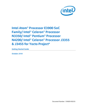 Intel Atom E3900 SoC Series Getting Started Manual