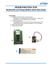 TDK SESUB-PAN-T2541 EVK Quick Start Manual