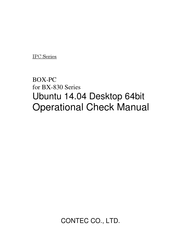 Contec BX-830 Series Manual