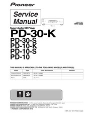 Pioneer PD-30-K Service Manual