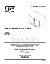 Duke RUF 48 Service Manual