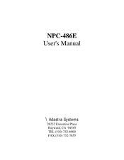 Adastra Systems NPC-486E User Manual