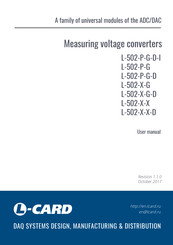 L-Card L-502-X-X-D User Manual