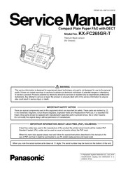 Panasonic KX-FC265GR-T Service Manual