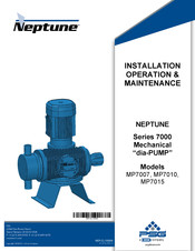 Neptune MP7015 Installation Operation & Maintenance