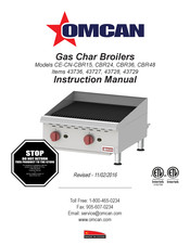 Omcan CE-CN-CBR36 Instruction Manual